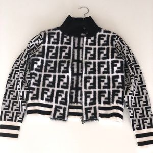AUTHENTIC VINTAGE FENDI LOGO VARSITY JACKET